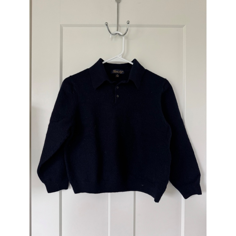 Garret Scott Extra Fine Merino Wool Polo Shirt - Kid's Size XL
